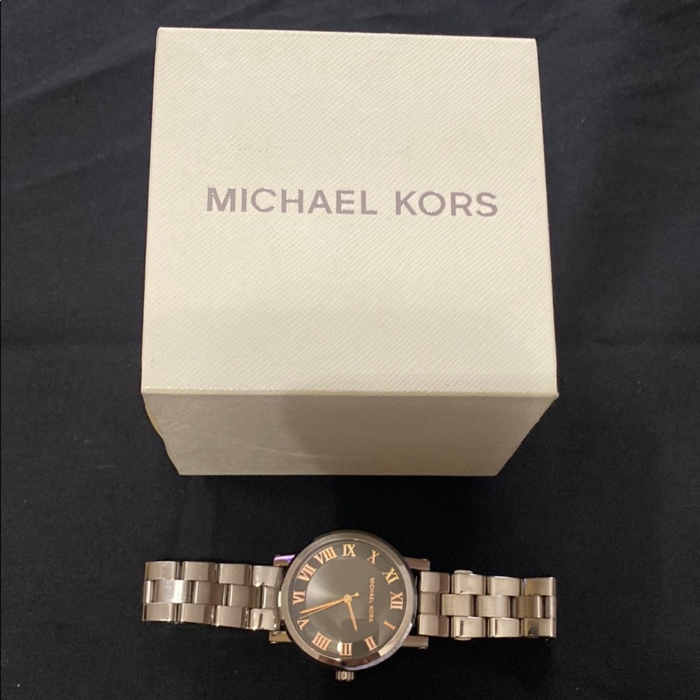 Michael Kors Gold-Tone Watch with Roman Numerals